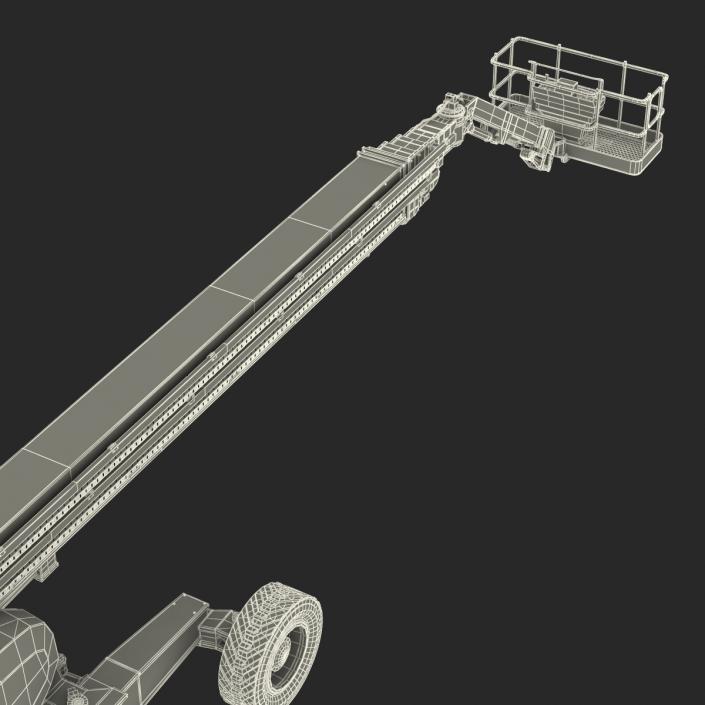 Telescopic Boom Lift JLG 1850 sj Rigged 3D model